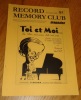 Record Memory Club Magazine, n°85. Collectif / Revue Record memory club