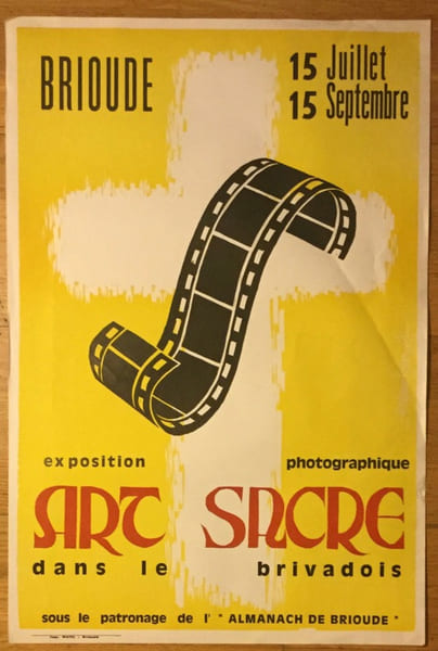 Affiche Art sacr&eacute; dans le Brivadois. Collectif / Ville de Brioude