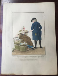 Poissard et un artisan d'Amsterdam - "Amsterdamsche Vischvrouw en Ambachtsman."