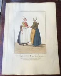 Fiancée de l'île de Marken, avec sa mère - "Bruid van het eiland Marken, met hare Moeder"