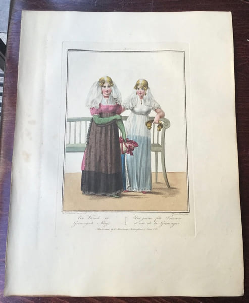 Jeunes demoiselles de Frise et de Groningue - "Vriesche en Groninssche Jonge Jufvrouwen". Anonyme