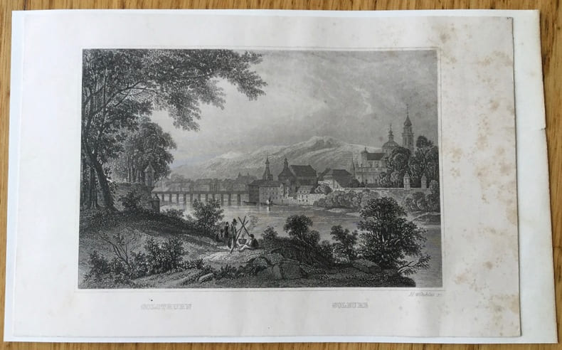 Gravure Suisse : Solothurn - Soleure. Anonyme