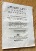 Dissertatio medica de chlorosi seu de pallidis virginum coloribus. Debrest Delisle (Laurentius)