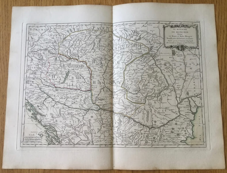 Le Royaume de Hongrie, Divis&eacute; en haute et basse Hongrie, Transilvanie, Esclavonie et Croatie
. Janvier, g&eacute;ographe