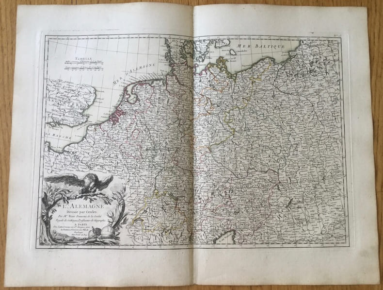 L'Alemagne (Allemagne) divis&eacute;e par Cercles.. Zannoni (Rizzi)