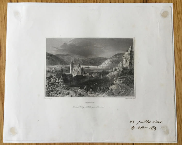 Gravure, Suisse : Bingen. Anonyme