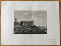 Gravure en aquatinte, Suisse : Auberge du RigiKulm