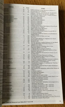 Thématique des Cahiers de la Loge Nationale de Recherche Villard de Honnecourt - N° 1 à 60 - Hors Série N° 3 / 3e Édition 2006 - Grande Loge Nationale ...