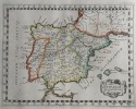 HISPANIAE NOVA DIVISIO. Theatrum geographique Europae veteris. Carte de l'Espagne ancienne. . Briet (Philippe)
