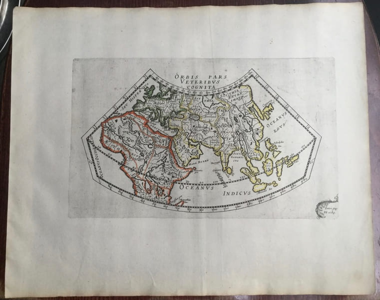 ORBIS PARS VETERIBUS COGNITA. Theatrum geographique Europae veteris. Carte du monde connu des Anciens. . Briet (Philippe)