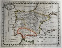 HISPANIA VETUS. Theatrum geographique Europae veteris. Carte de l'Espagne ancienne.. Briet (Philippe)