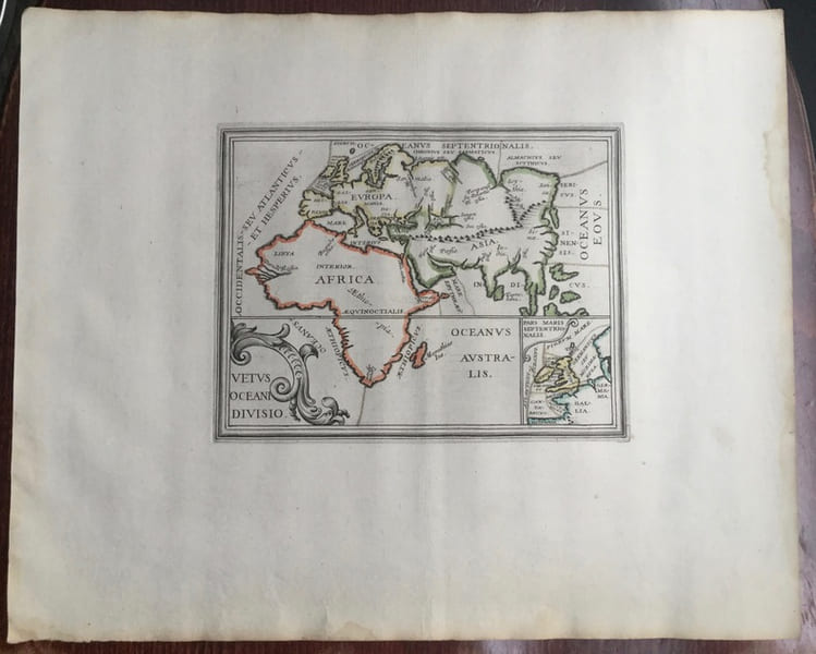 Vetus Oceani divisio. Theatrum geographique Europae veteris. Europe, Afrique et oc&eacute;ans dans le monde ancien. . Briet (Philippe)
