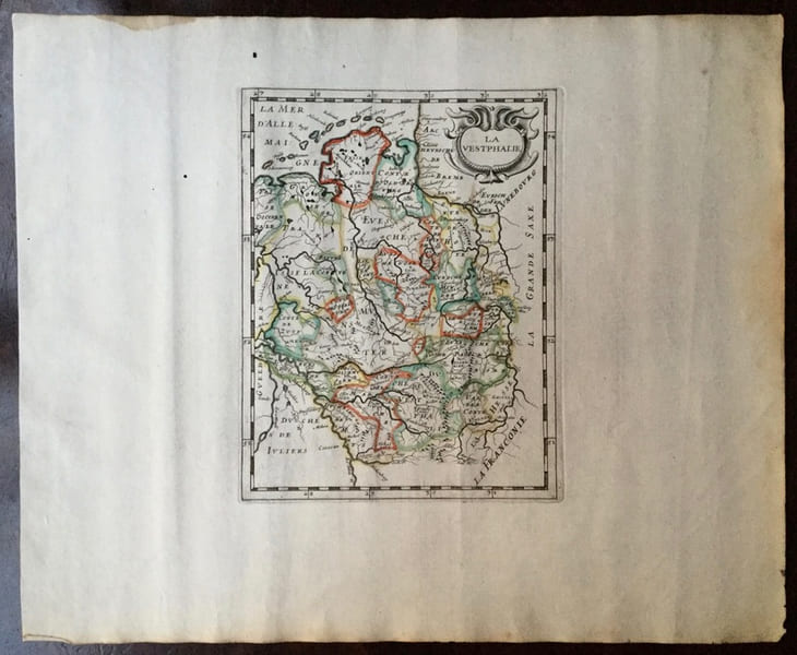 Th&eacute;&acirc;tre g&eacute;ographique de l'Europe. La Vestphalie. (Westphalie). Briet (Philippe)