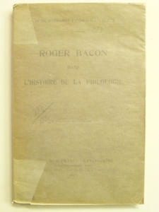 Roger Bacon dans l'histoire de la philologie.