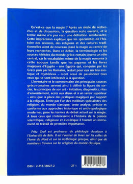 La Magie dans l'Antiquité Gréco-Romaine. Idéologie et pratique.. GRAF Fritz,