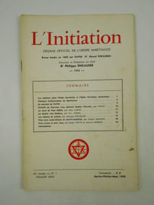 L'Initiation. Cahiers de Documentation Esotérique Traditionnelle. Revue fondée en 1888 par Papus. Nouvelle série. 42e année, n° 1 (Janvier-Février-Mars 1968).