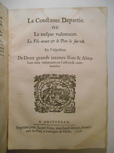 Le raccourcissement des jours ou examen. Si en cest aage accourci, nos jours peuvent estre allongés et accourcis : ou sont tous déterminés. Item. [- La constante Departie ou le trespas volontaire [].- Le Bon--heur filial de l'honeur paternel ou La vérité de la promesse annexée au cinquième commandement du Décalogue].