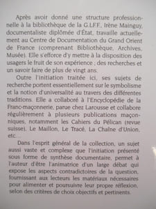 Les initiations et l'initiation maçonnique.