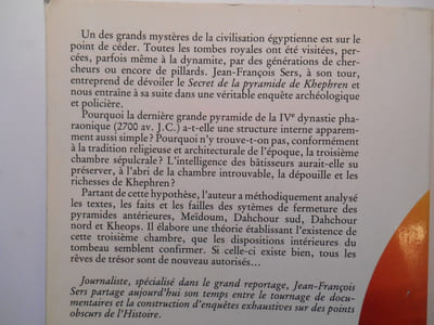 Le secret de la pyramide de Khephren.