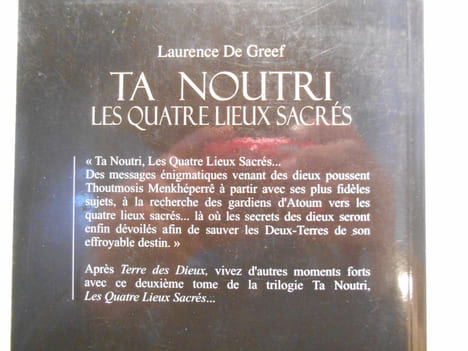 Ta Noutri. Les quatre lieux sacrés. Roman. Tome 2.. DE GREEF Laurence,
