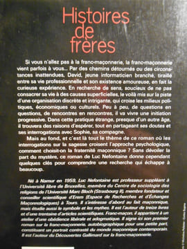 Histoires de frères. roman.. NEFONTAINE Luc,