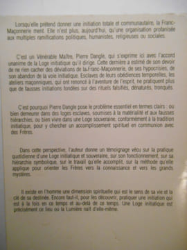 Loge souveraine ou Loges esclaves. Vérités et mensonges de la franc-maçonnerie.. DANGLE Pierre,