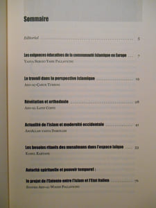 Revue : Les cahiers de l'Institut des Hautes Études Islamiques. L'éducation spirituelle : vers l'organisation de l'islam en Europe. "Le Croyant".