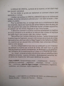 Manuel d'utilisation de la boule de cristal.. SAMSON Charly,