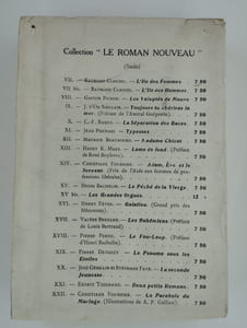 La torche renversée. Roman inédit.