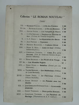 La torche renversée. Roman inédit.. PELADAN Joséphin (Sâr Merodck),