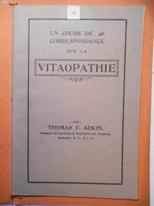 Un cours de correspondance sur la vitaopathie.