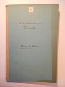 Un cours de correspondance sur la vitaopathie.
