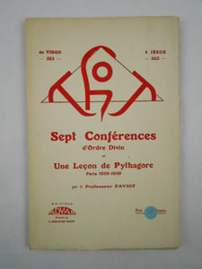 Thot: de Virgo - 583 - à Jésus - 263 -. Sept Conférences d'Ordre Divin et une Leçon de Pythagore. Paris 1929-1930.