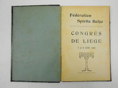 La Fédération Spirite Belge à Madame Veuve F. Martha, sa Bienfaitrice. Hommage pieux de sa reconnaissance [- Congrès de Liège 7 et 8 juin 1908].