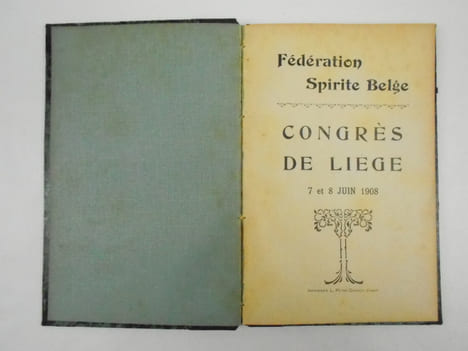 La Fédération Spirite Belge à Madame Veuve F. Martha, sa Bienfaitrice. Hommage pieux de sa reconnaissance [- Congrès de Liège 7 et 8 juin 1908].. ...