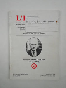 L'Initiation. Cahiers de Documentation Esotérique Traditionnelle. Revue du Martinisme et des divers courants initiatiques. Revue fondée en 1888 par Papus (Dr Gérard Encausse). Réveillée en 1953 par le Dr Philippe Encausse. Nouvelle série (depuis 1953). n° 3 de 2003 (juillet-août-septembre 2003).