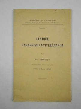 Lexique Râmakrishna-Vivekânanda.. HERBERT Jean,
