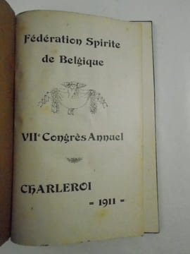 VIIe Congrès Annuel, Charleroi 1911.. FÉDÉRATION SPIRITE BELGE,