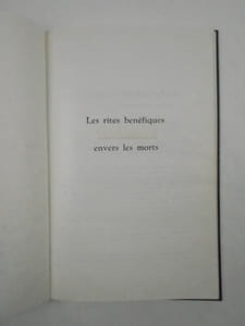 Coutumes et rites bienveillants envers les morts