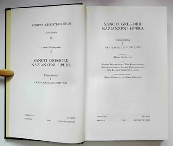 Opera: versio Iberica. I: Orationes I, XLV, XLIV, XII. (Corpus Christianorum. Séries Graeca 36 - CCSG 36 (CN 5)).