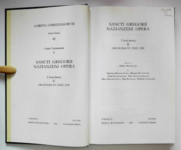 Opera: versio Iberica. II: Orationes XV, XXIV, XIX. (Corpus Christianorum. Séries Graeca 42 - CCSG 42 (CN 9)).