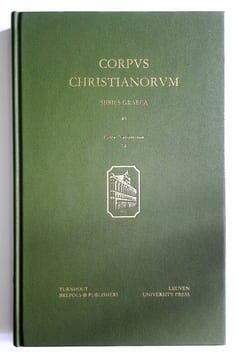Opera: versio syriaca. I: Oratio XL (Corpus Christianorum. Series Graeca 49 - CCSG 49 (CN 14)).. GREGORII NAZIANZENI (Gregorius Nazianzenus), ...