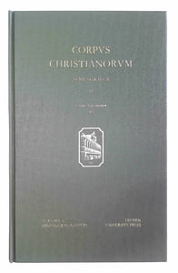 Opera: versio Arabica antiqua (Corpus Christianorum Series Graeca 57 - CCSG 57 (CN 19)).