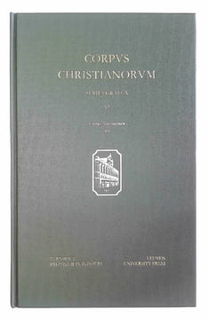 Opera: versio Arabica antiqua (Corpus Christianorum Series Graeca 57 - CCSG 57 (CN 19)).. GREGORII NAZIANZENI (Gregorius Nazianzenus), Jacques ...