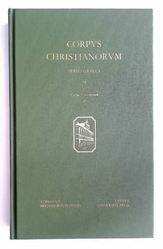 Opera: versio Iberica V: Orationes XXXIX et XL (Corpus Christianorum Series Graeca 58 - CCSG 58 (CN 20)).. GREGORII NAZIANZENI (Gregorius ...