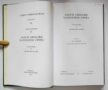 Opera: versio Graeca I: Orationes X et XII (Corpus Christianorum Series Graeca 64 - CCSG 64 (CN 22)).