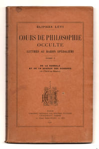 Cours de Philosophie Occulte. Lettres au Baron Spédalieri. De la Kabbale et de la Science des nombres. Tome I et II (de l'Unité au Sénaire, puis du Sénaire au Dénaire). 2 VOLUMES - COMPLET.