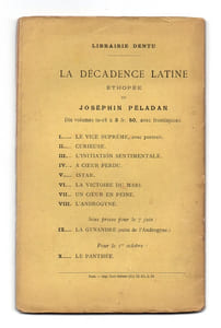 La décadence esthétique (Hiérophanie) XX. Le salon de Joséphin Peladan (dixième Année). Avec instauration de la Rose-Croix Esthétique.