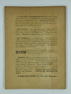 Almanach de la chance pour l'année 1909.