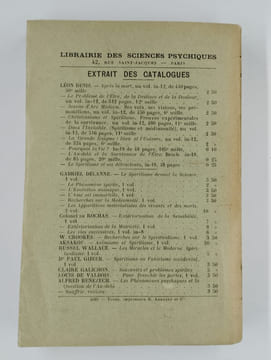 Le monde invisible et la guerre.. DENIS Léon,